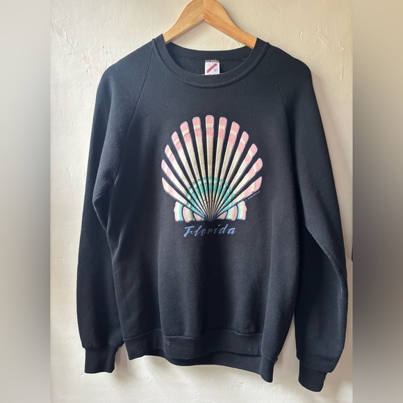 Jerzees Tops - Vintage Florida 90s Puffy Paint Sweatshirt